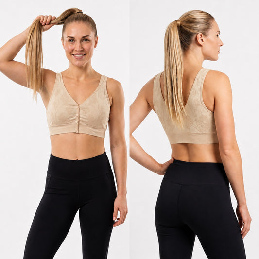 GVV Front Closure Wireless Padded Full Coverage Button Bra for Women and Girls