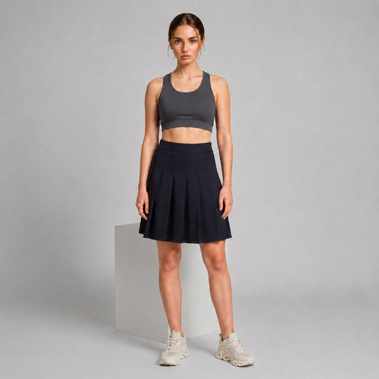 GVV Women's Racerback Sports Bra - Charcoal Grey