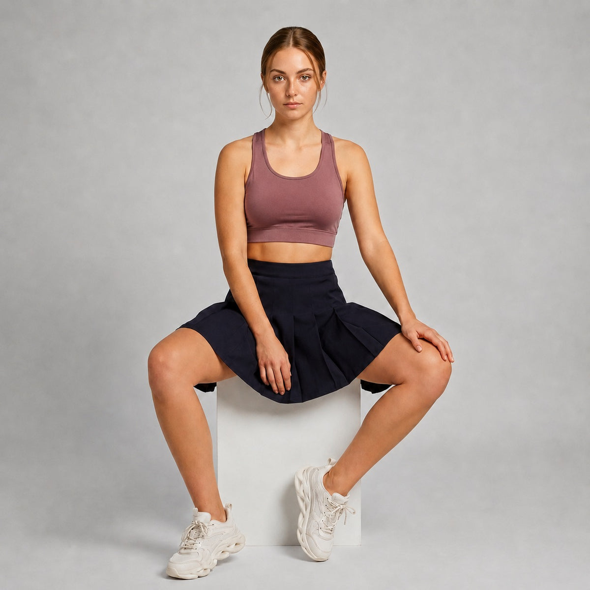 Sports Bra Rose Taupe Women Yoga Running Daily Wear
