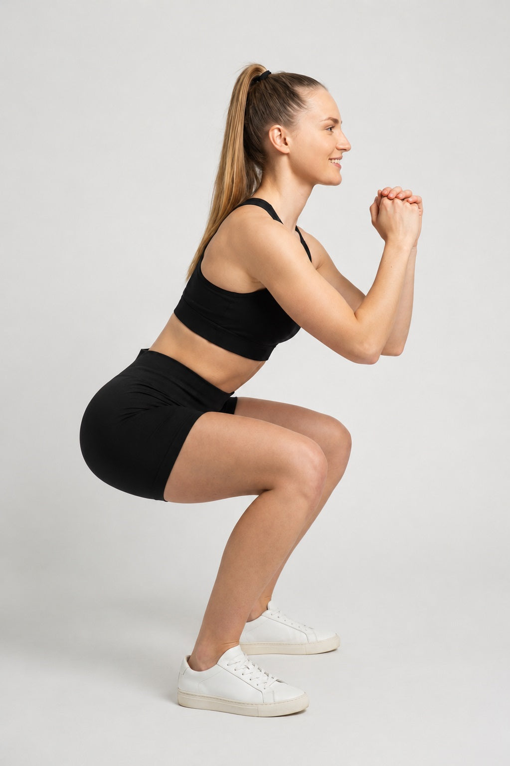 GVV Women's Sports Yoga Shorts - Black