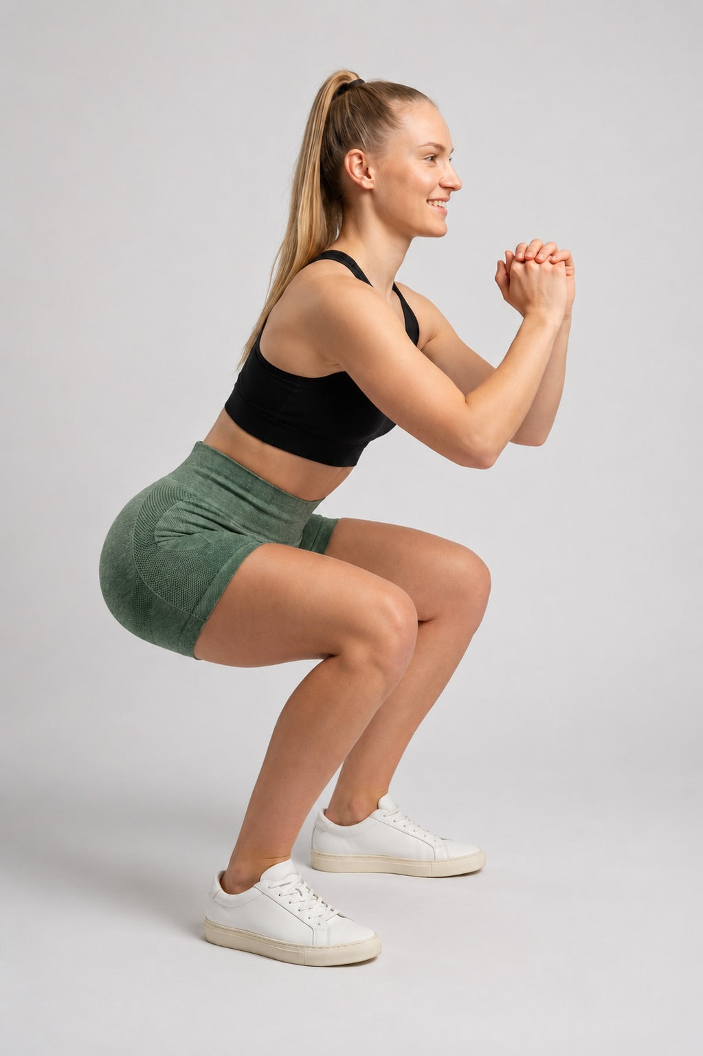 GVV Women's Sports Yoga Shorts - Turquoise Green