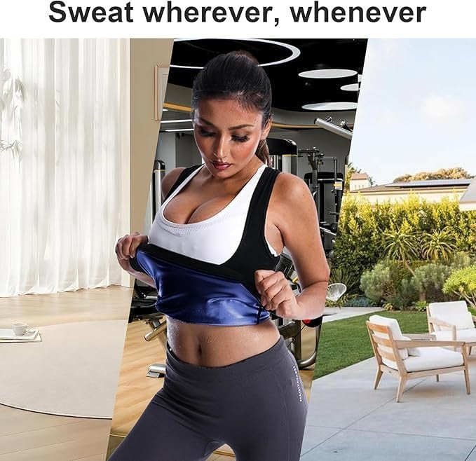 GVV Women's Deep Sweat Shaper Tank Top