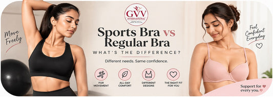 Sports Bra vs Regular Bra Banner