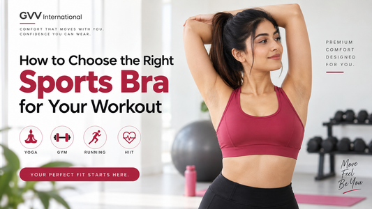 Woman wearing a sports bra for workout and running