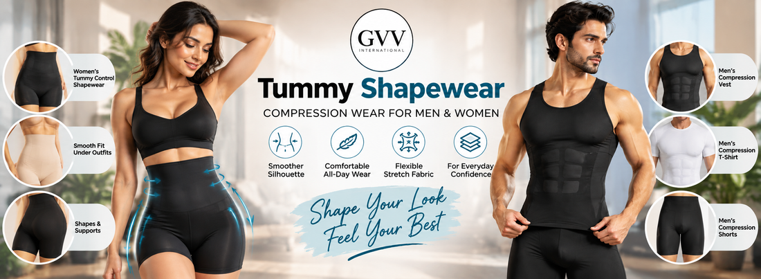 GVV International Tummy Shapewear and Compression Wear for Men and Women