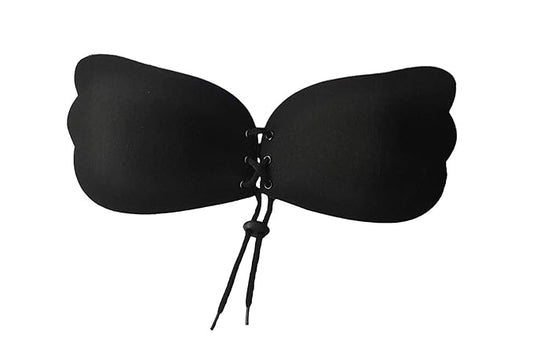 GVV Women's Backless Bra - Black