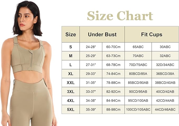 GVV Women's Cross Back Sports Bra - Khakhi
