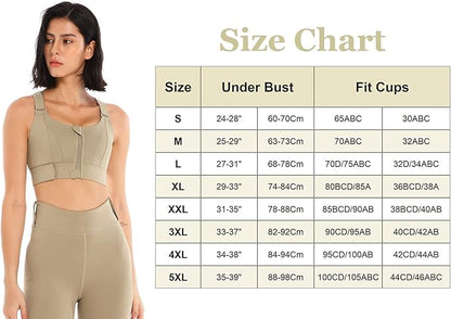GVV Women's Cross Back Sports Bra - Khakhi