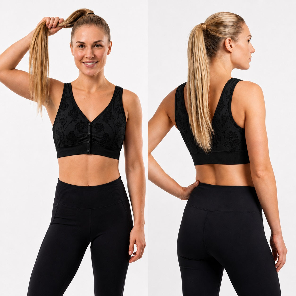 GVV Front Closure Wireless Padded Full Coverage Button Bra for Women and Girls