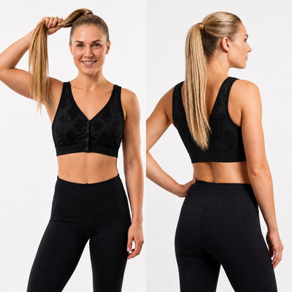 GVV Front Closure Wireless Padded Full Coverage Button Bra for Women and Girls