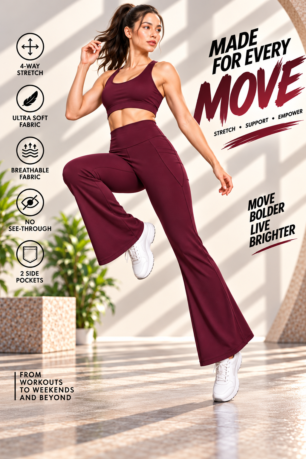 Women's Activewear Co-ord Set – Sports Top and Track Pants