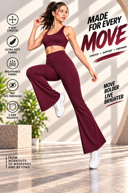 Women's Activewear Co-ord Set – Sports Top and Track Pants