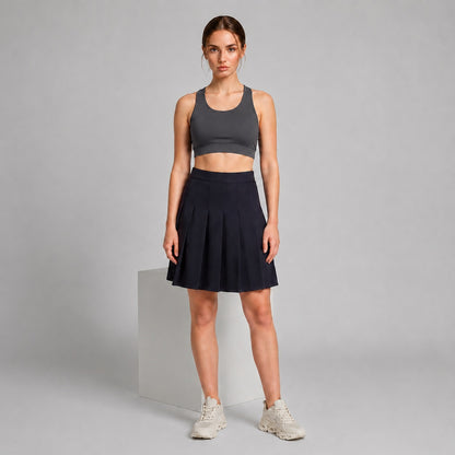 GVV Women's Racerback Sports Bra - Charcoal Grey