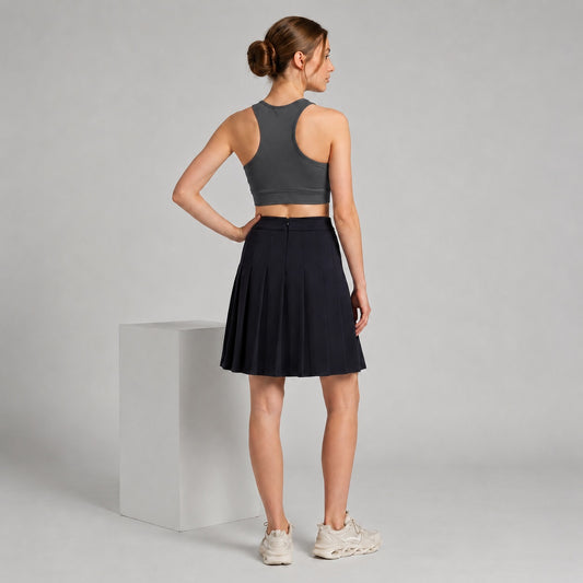 GVV Women's Racerback Sports Bra - Charcoal Grey