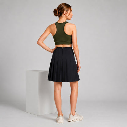 GVV Women's Racerback Sports Bra - Dark Olive Green