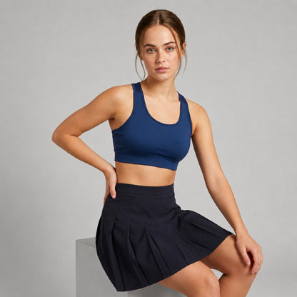 GVV Women's Racerback Sports Bra - Navy