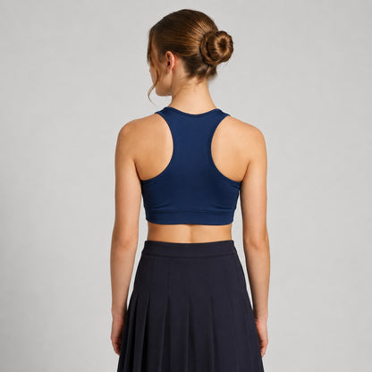 GVV Women's Racerback Sports Bra - Navy