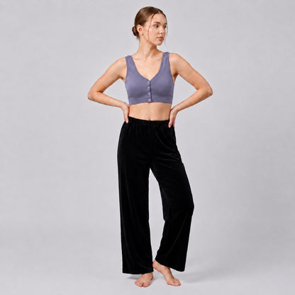GVV Front Closure Wireless Padded Full Coverage Button Bra for Women and Girls