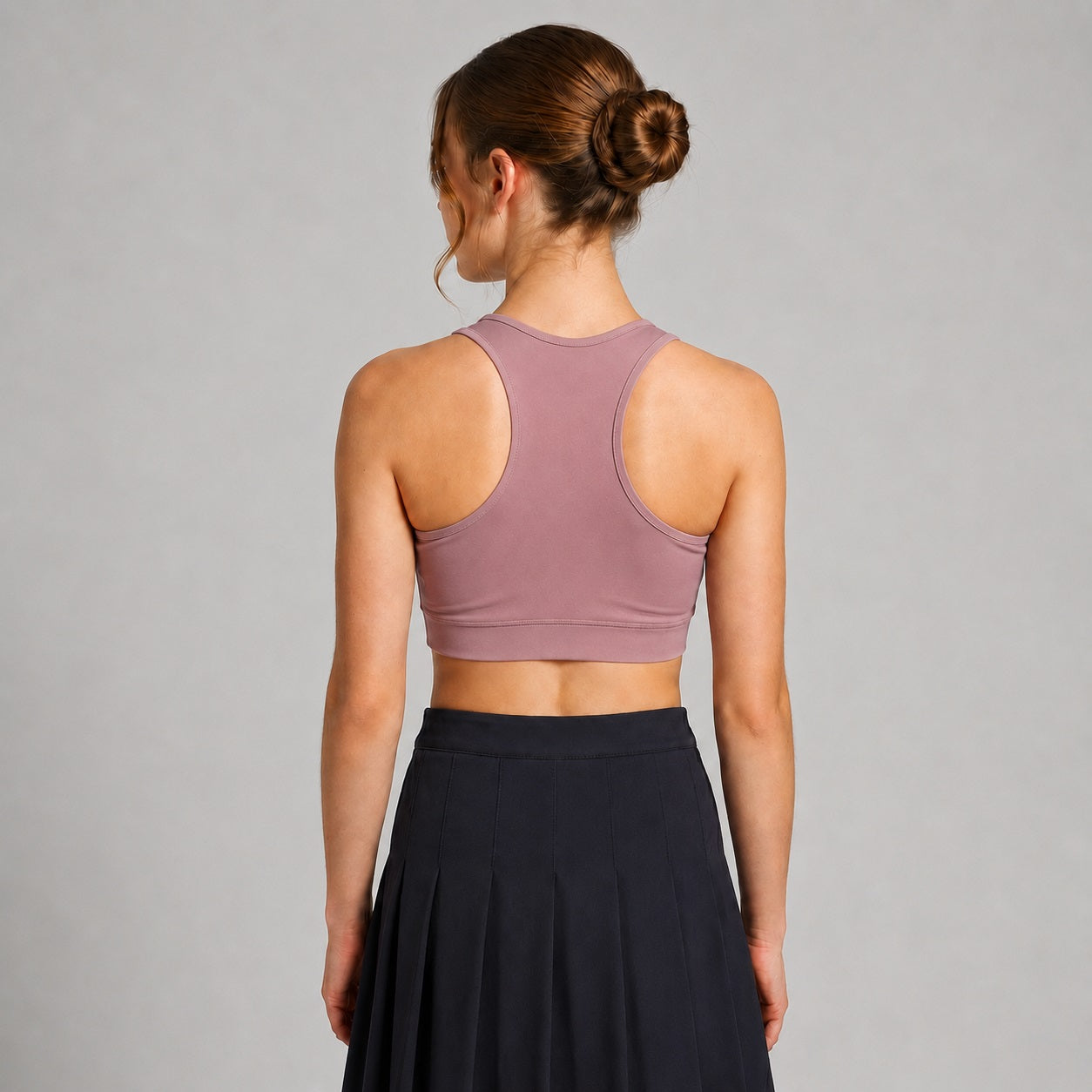 GVV Women's Racerback Sports Bra - Dusty Mauve