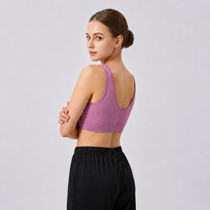 GVV Front Closure Wireless Padded Full Coverage Button Bra for Women and Girls