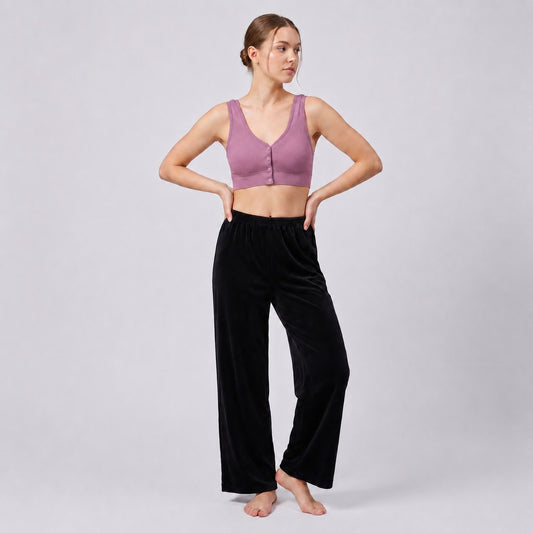GVV Front Closure Wireless Padded Full Coverage Button Bra for Women and Girls