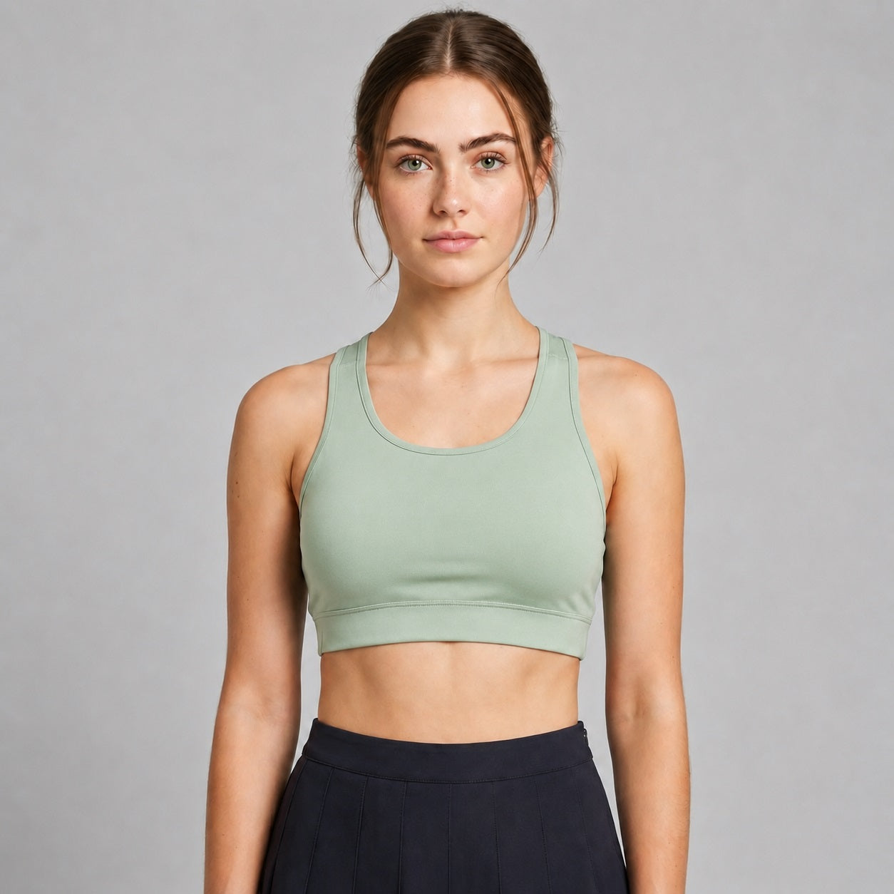 GVV Women's Racerback Sports Bra - Light Sage