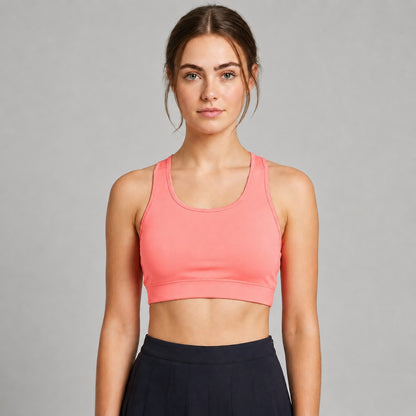 GVV Women's Racerback Sports Bra - Coral Pink