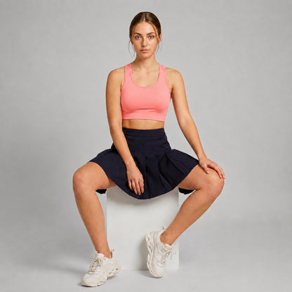 GVV Women's Racerback Sports Bra - Coral Pink