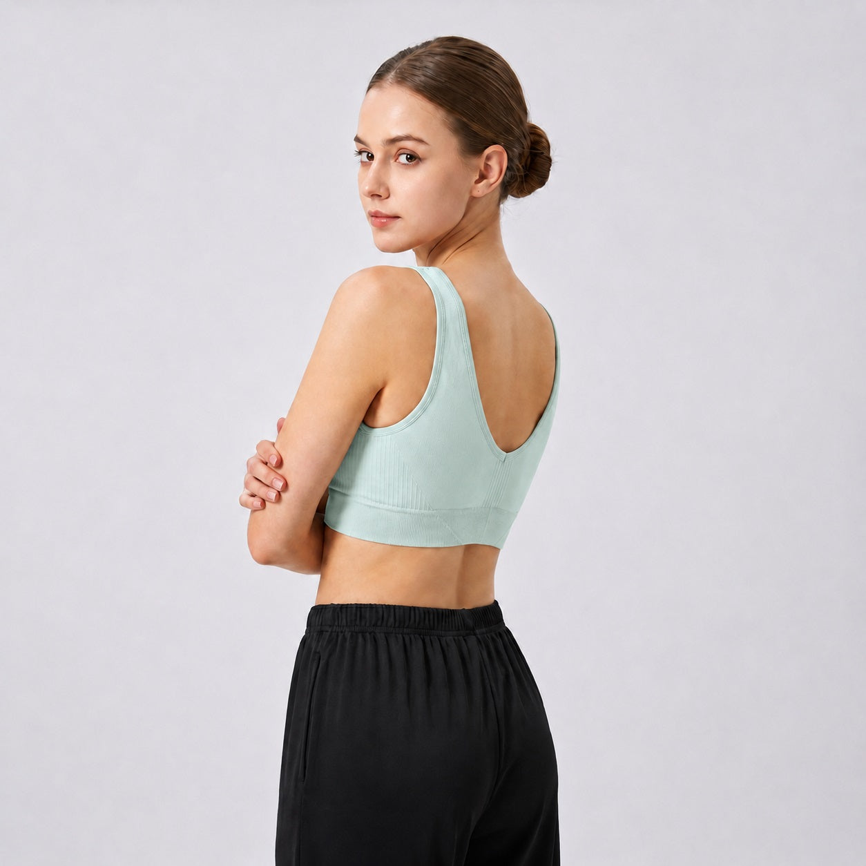 GVV Front Closure Wireless Padded Full Coverage Button Bra for Women and Girls