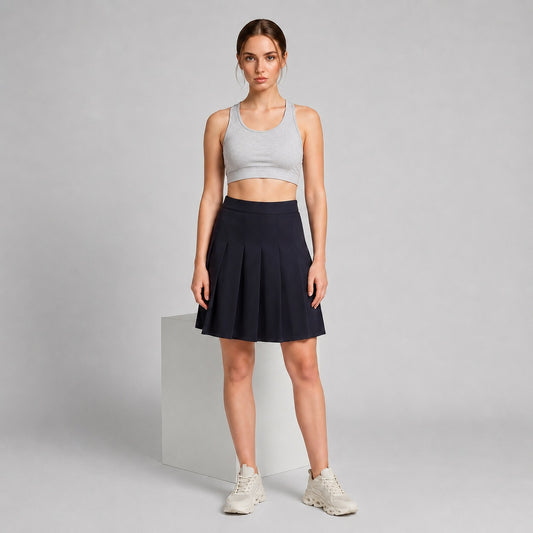 GVV Women's Racerback Sports Bra - Light Grey