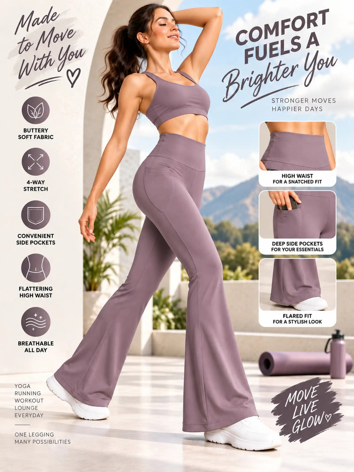Women's Activewear Co-ord Set – Sports Top and Track Pants