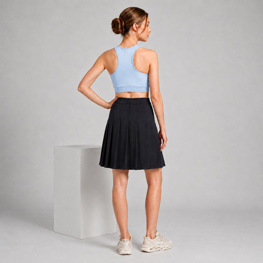 GVV Women's Racerback Sports Bra - Powder Blue