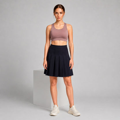 Padded Racerback Bra Dusty Mauve Moisture Wicking
