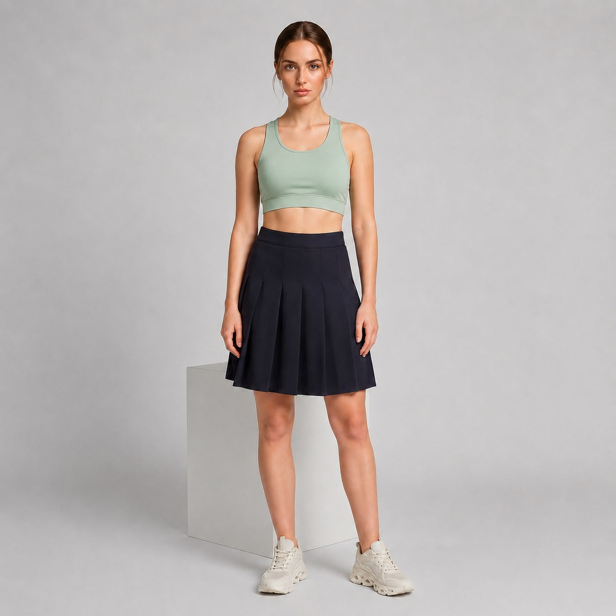 Padded Racerback Bra Light Sage Moisture Wicking