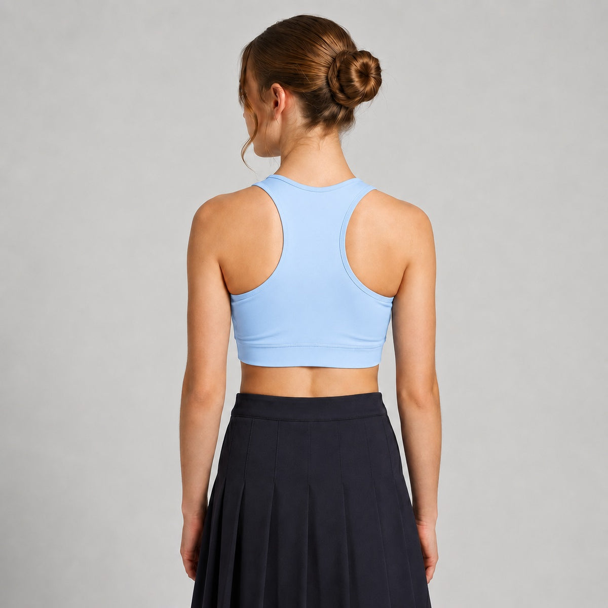 Powder Blue Workout Bra Removable Pads Breathable