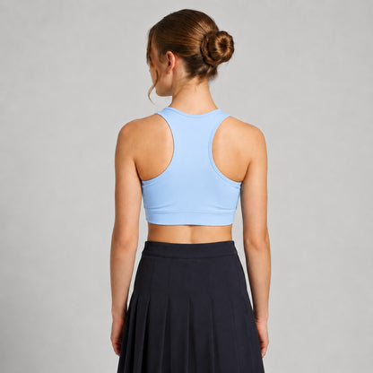 Powder Blue Workout Bra Removable Pads Breathable