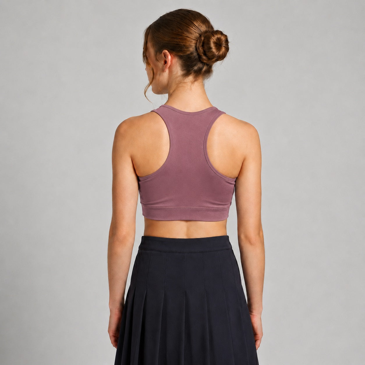 GVV Women's Racerback Sports Bra - Rose Taupe
