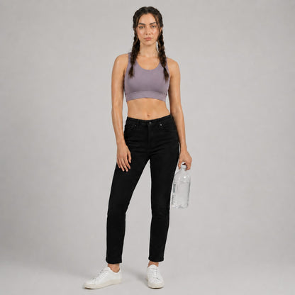 GVV Criss Cross Sports Bra - Smoky Lavender
