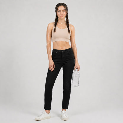 GVV Criss Cross Sports Bra - Soft Nude