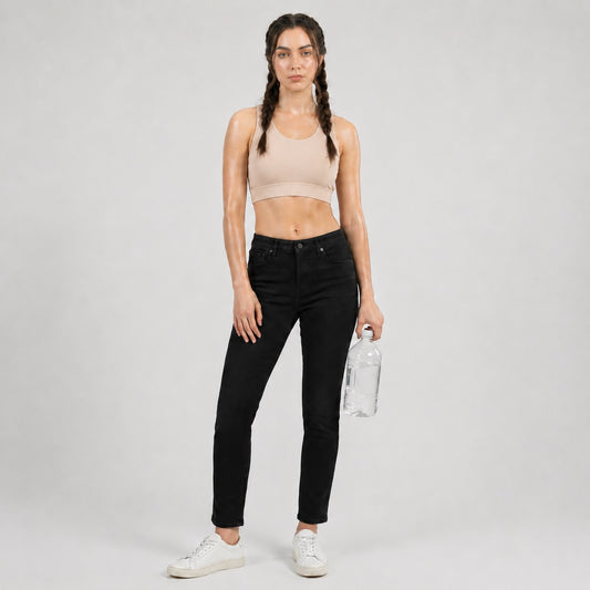 GVV Criss Cross Sports Bra - Soft Nude