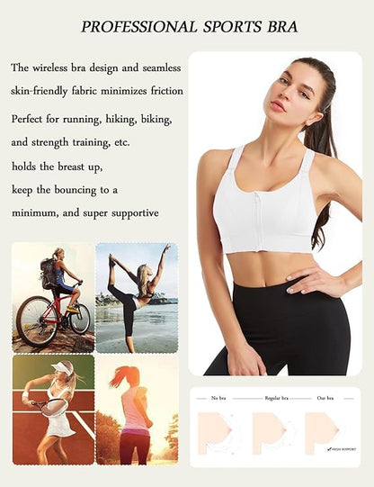White Workout Bra Cross Back Removable Pads