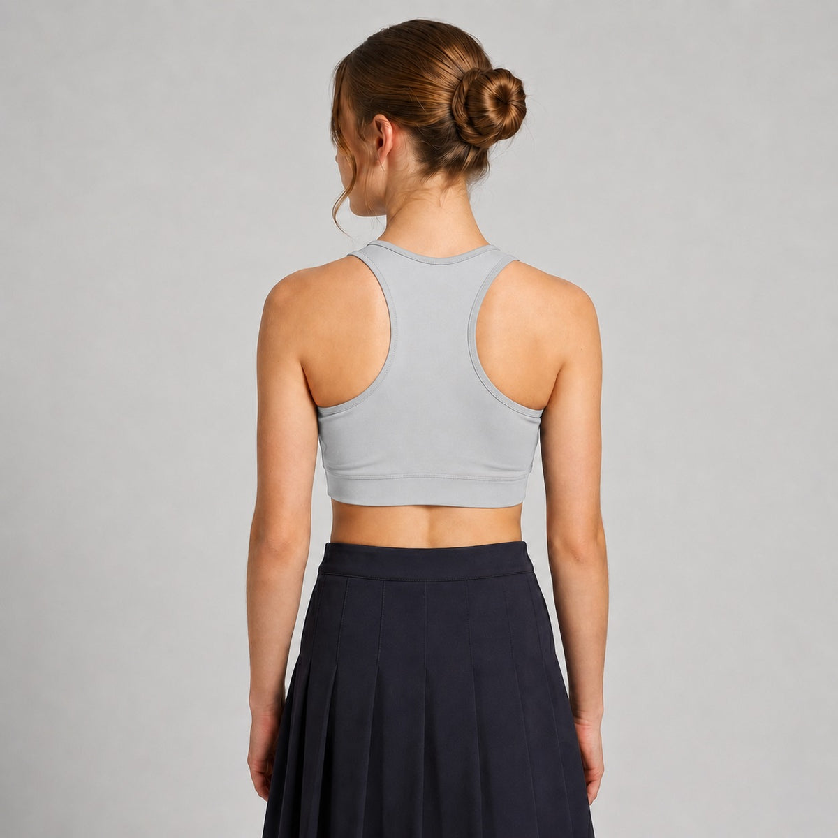 Wire Free Racerback Bra Light Grey Activewear