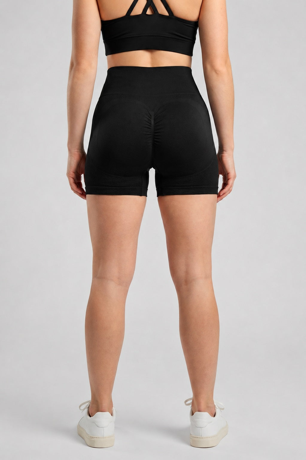 GVV Women's Sports Yoga Shorts - Black