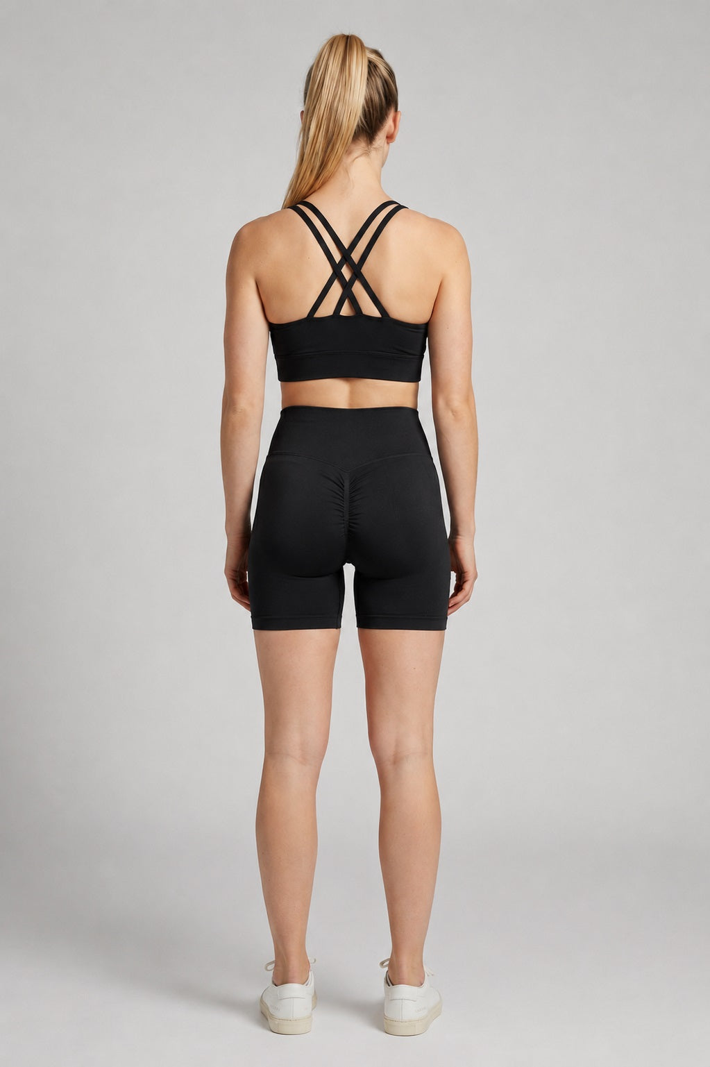 GVV Women's Sports Yoga Shorts - Black