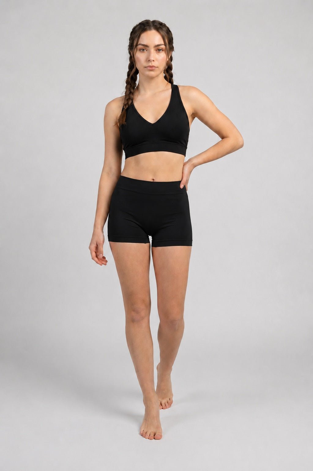 GVV Women's Everyday Comfort Seamless Boyshorts - Black