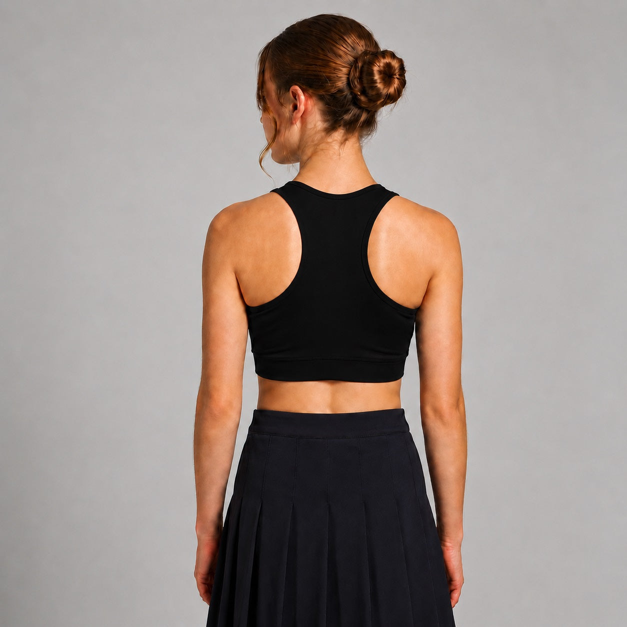 GVV Women's Racerback Sports Bra - Black