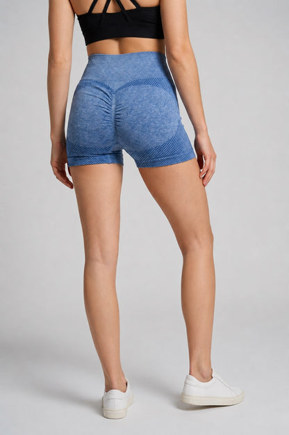 GVV Women's Sports Yoga Shorts - Blue