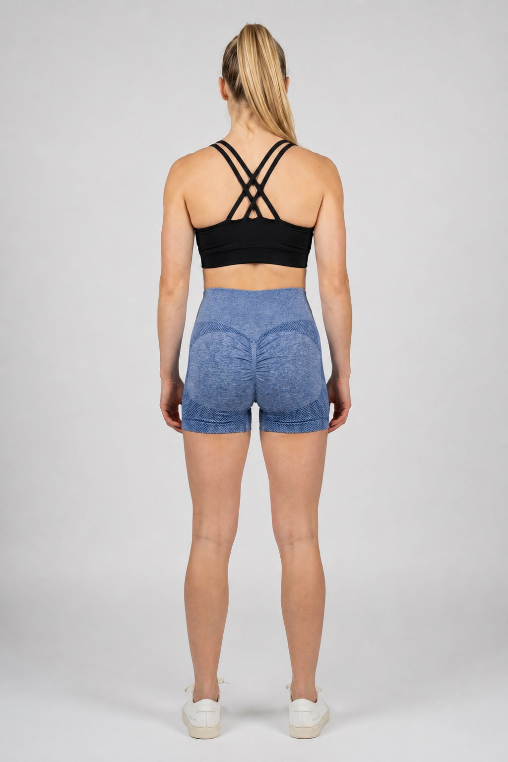 GVV Women's Sports Yoga Shorts - Blue