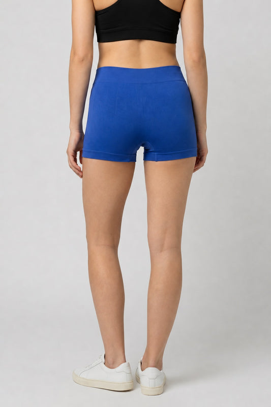 GVV Women's Everyday Comfort Seamless Boyshorts -Blue