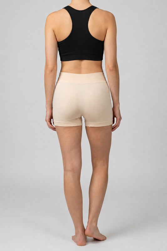 GVV Women's Everyday Comfort Seamless Boyshorts -  beige